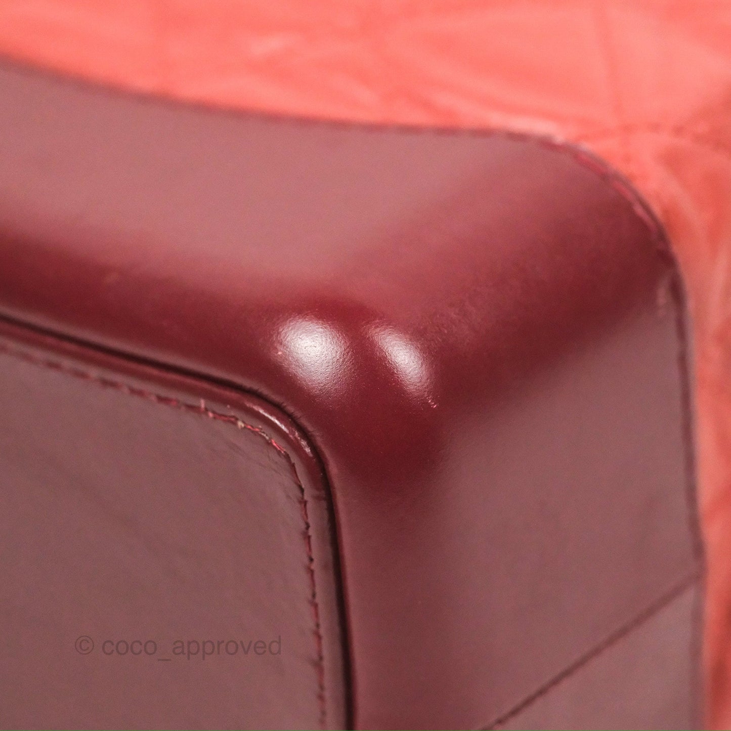 Chanel Medium Gabrielle Backpack Quilted Red Aged Calfskin