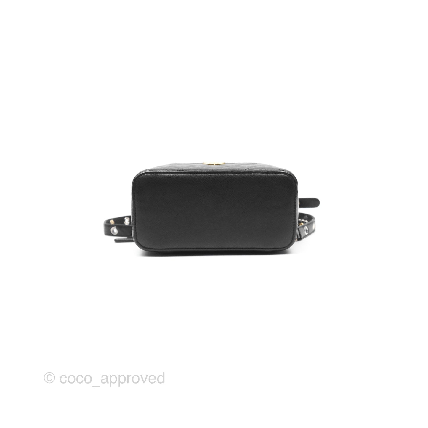 Chanel Vanity With Chain Black Goatskin Mixed Hardware