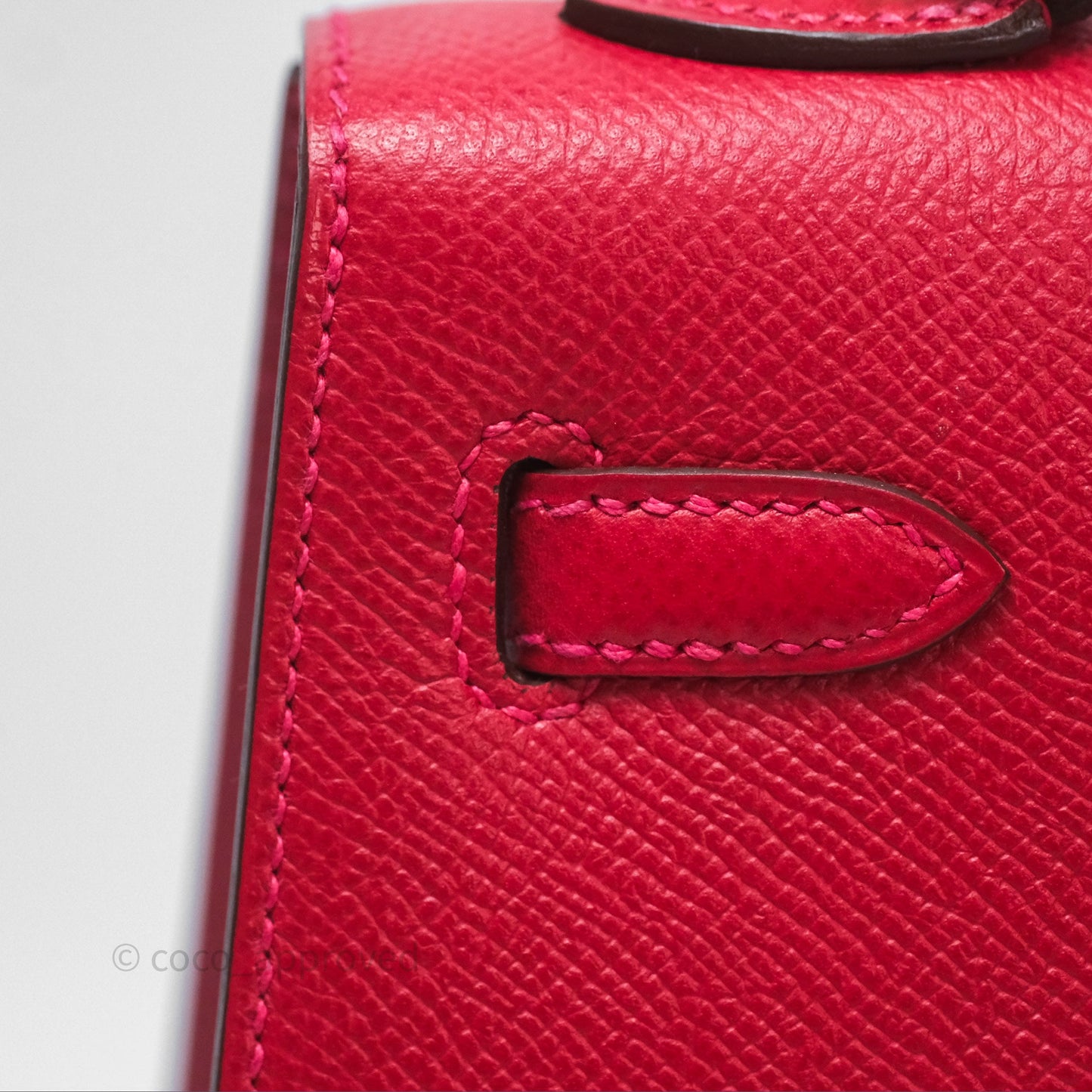 Hermès Sellier Kelly 25 Rouge Casaque Q5 Epsom Gold Hardware