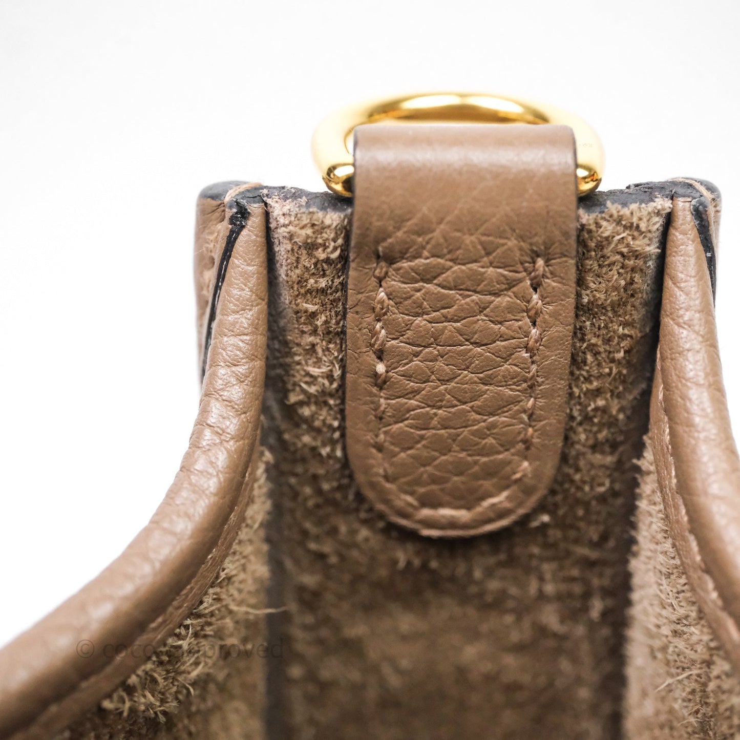 Hermès Mini Evelyne 16 Etoupe Clemence Gold Hardware