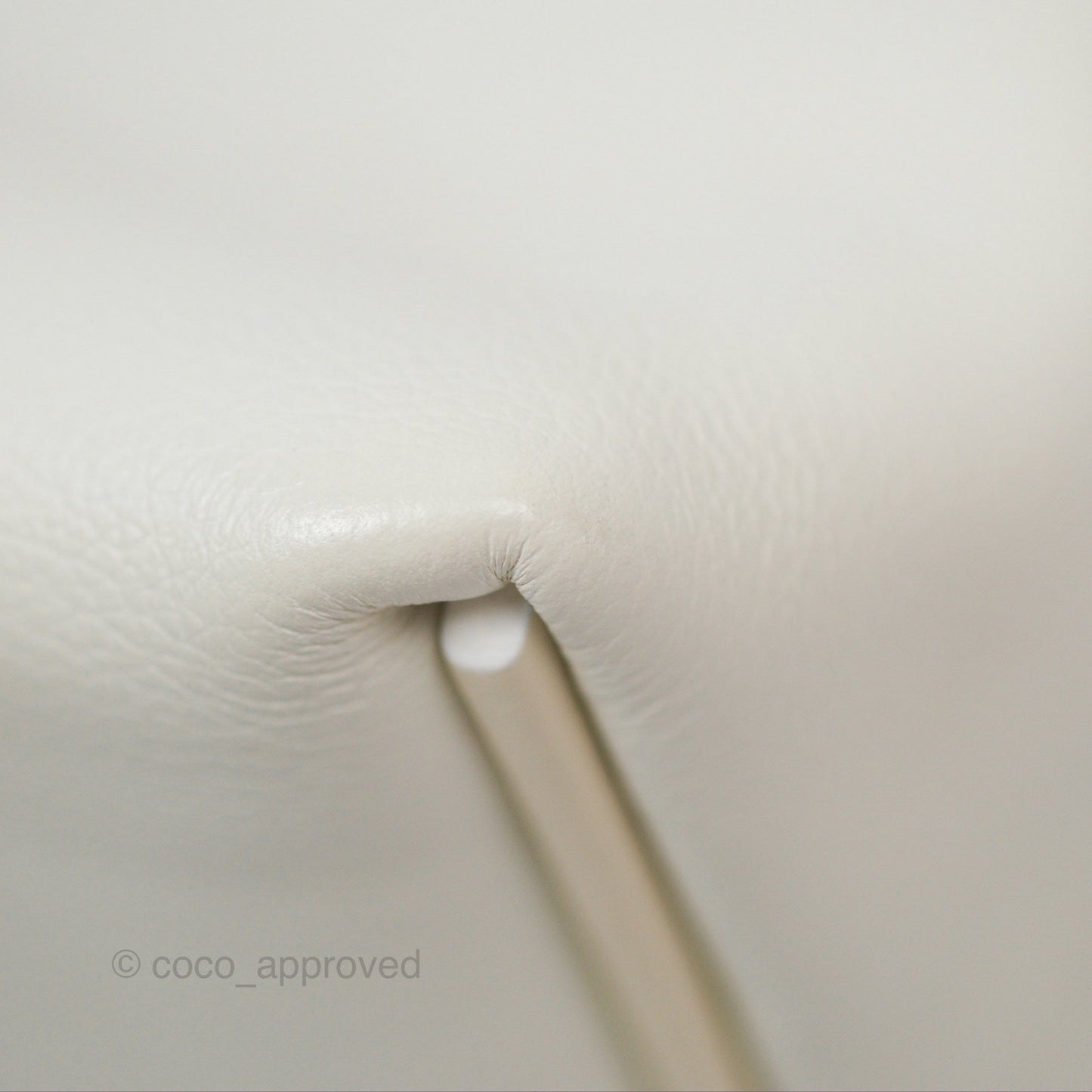 Hermès 24/24 21 Mini Blanc 01/ Nata I2 Evercolor/ Swift Palladium Hardware