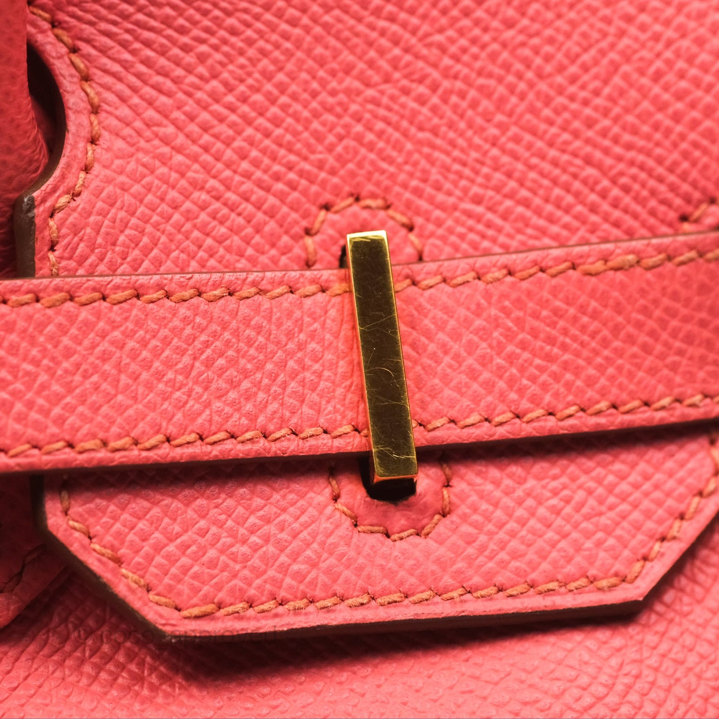 Hermès Birkin 30 Retourne Flamingo I5 Epsom Gold Hardware
