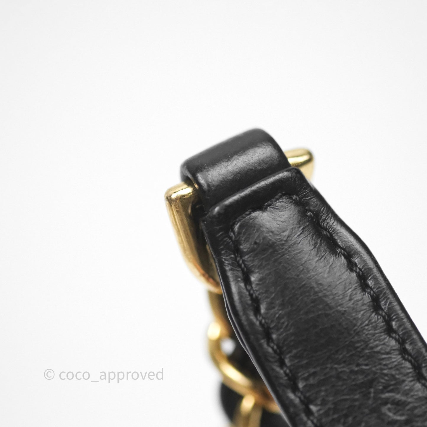 Chanel Quilted Color Match Chain Flap Black Lambskin Gold Hardware