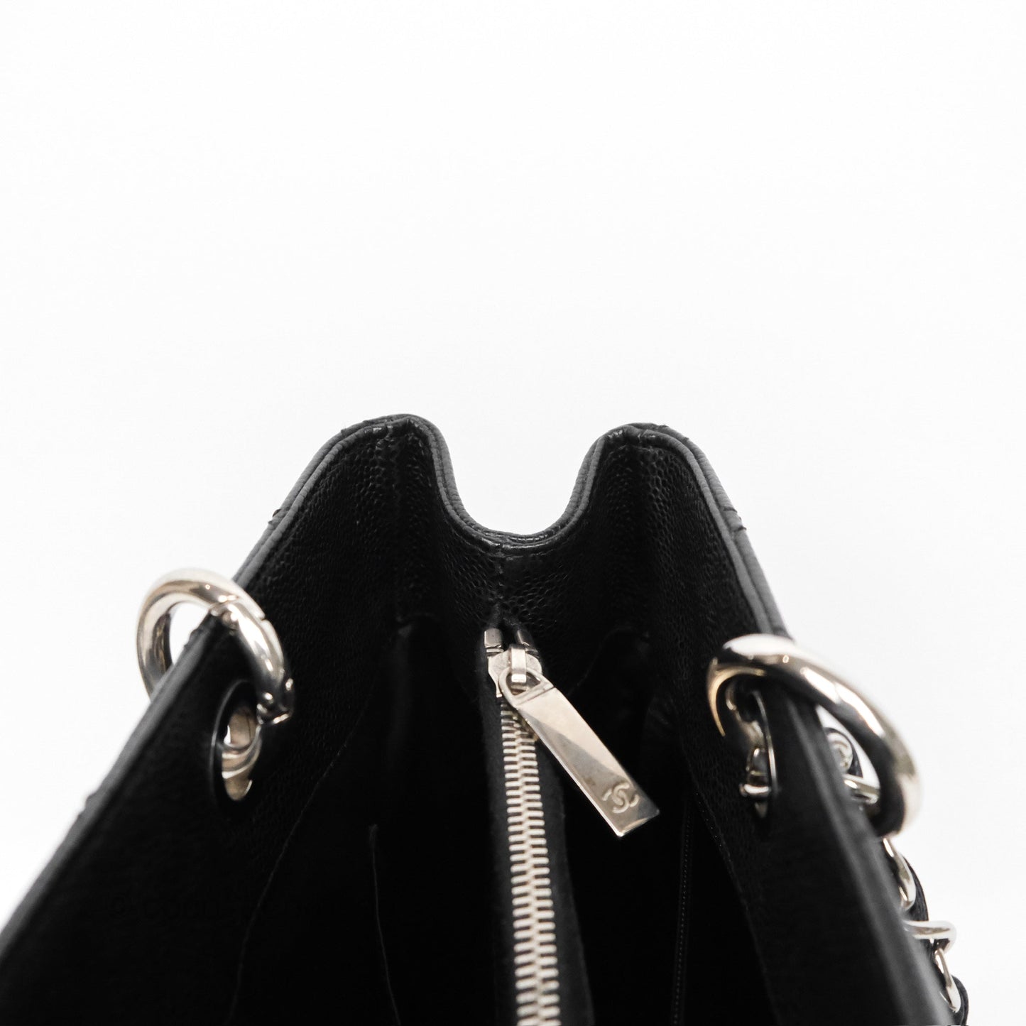 Chanel GST Black Caviar Silver Hardware