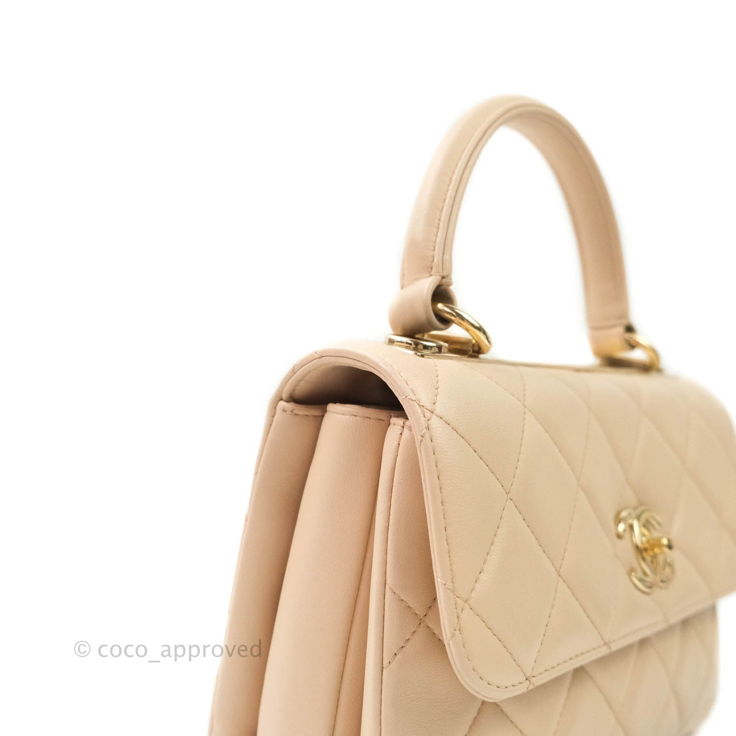 Chanel Trendy CC Small Light Beige Lambskin Gold Hardware