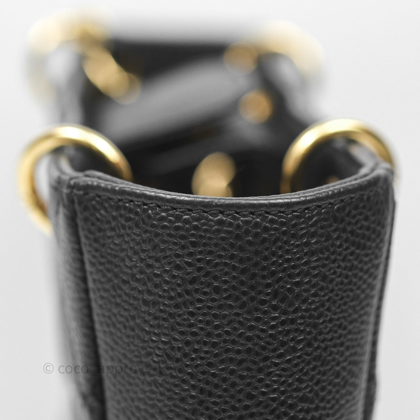 Chanel Vertical GST Black Caviar Gold Hardware
