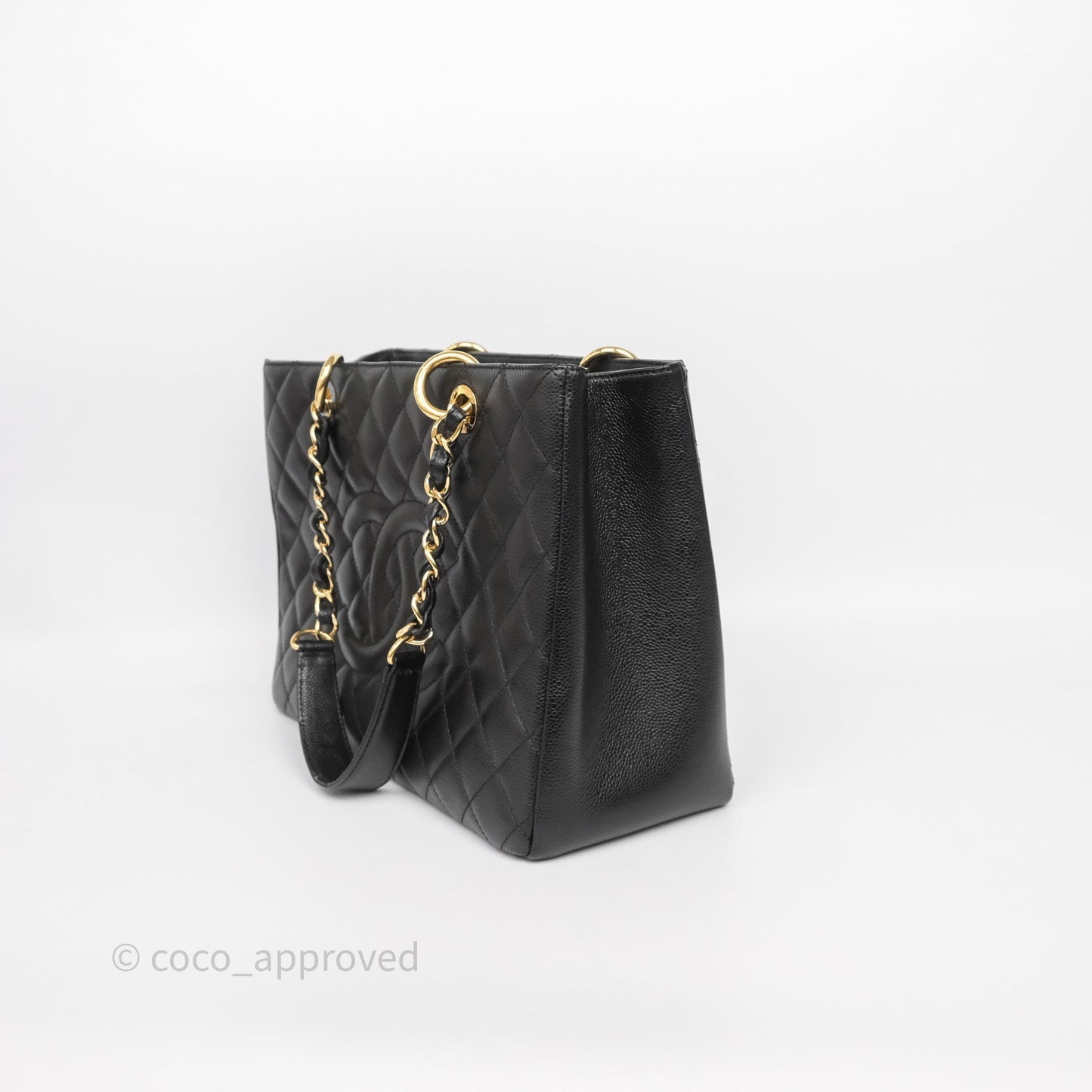 Chanel GST Black Caviar Gold Hardware