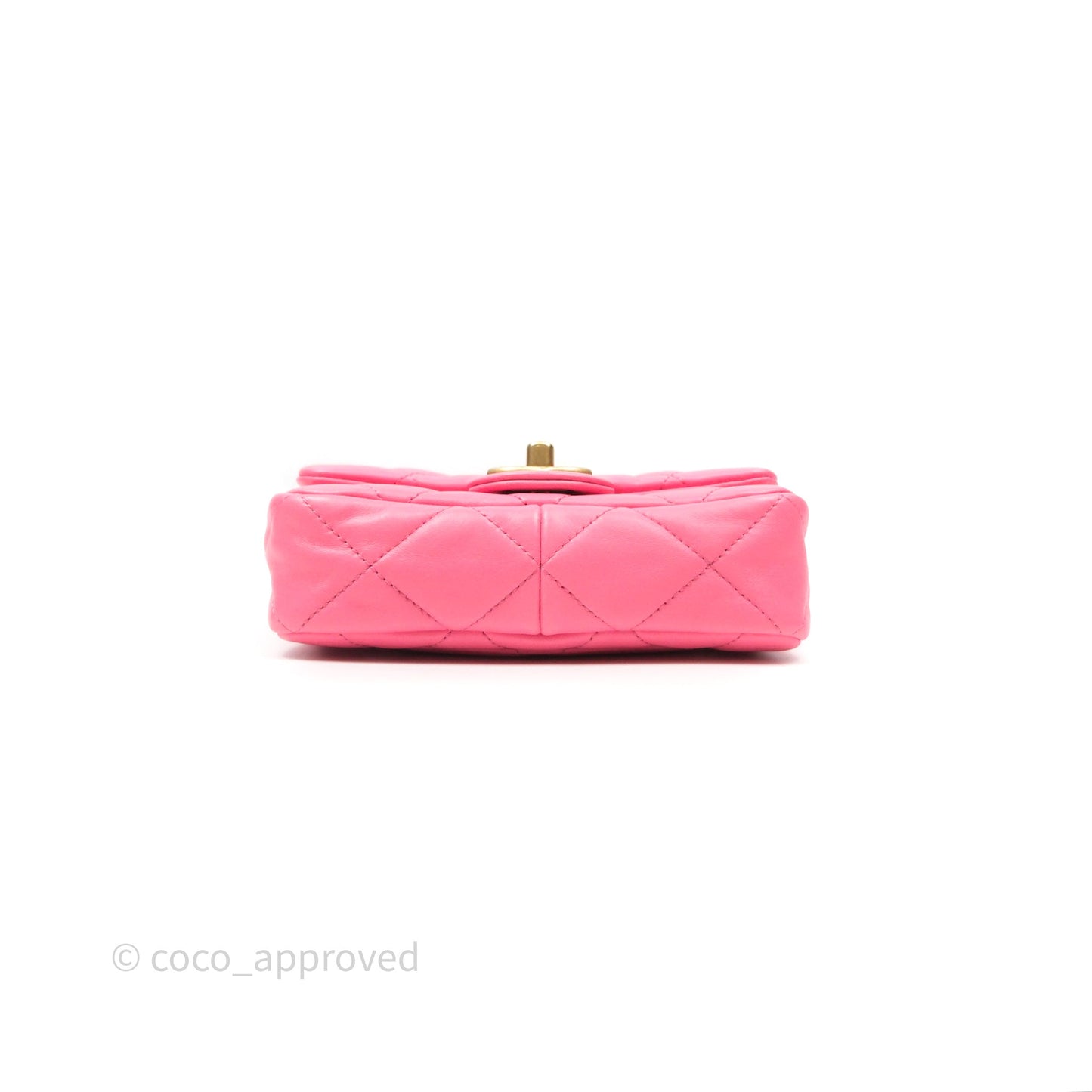 Chanel Quilted Mini CC Funky Town Flap Pink Lambskin Aged Gold Hardware