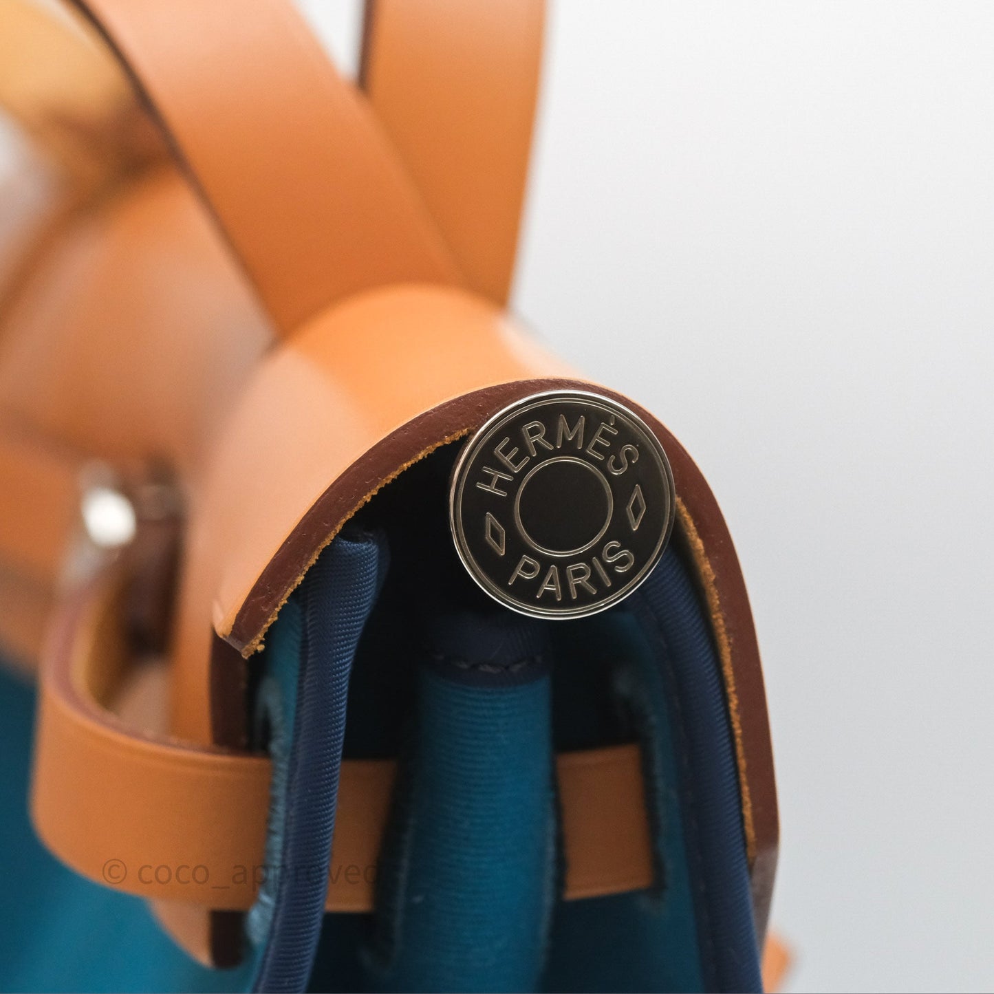 Hermès Herbag Zip 31 Vache Hunter Bleu Izmir 7W/ Bleu de Malte 7L Palladium Hardware