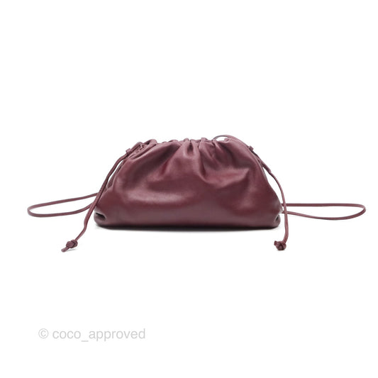 Bottega Veneta The Mini Pouch Bordeaux Butter Calfskin