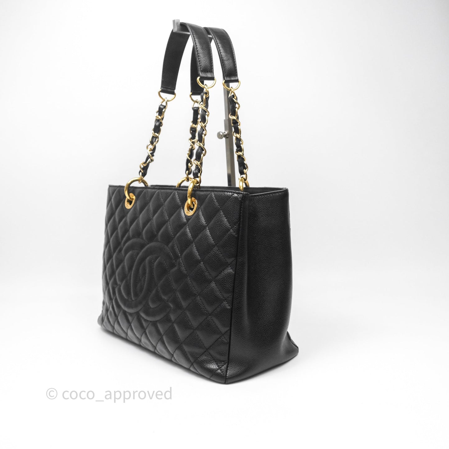 Chanel GST Black Caviar Gold Hardware