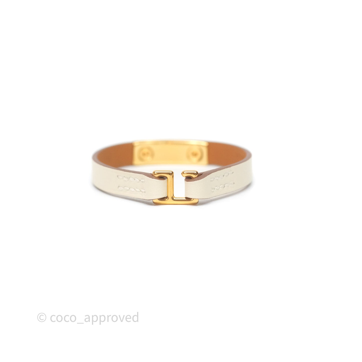 Hermès Rivale Mini Bracelet Nata Swift Gold Hardware