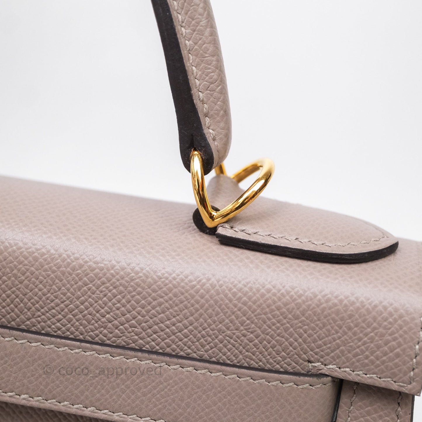 Hermes Kelly 28 Gris Asphalte Epsom Gold Hardware