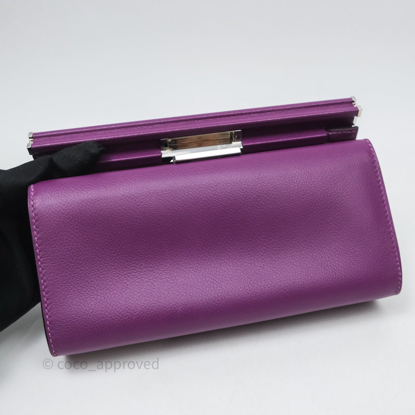 Hermes Clic H Bag Anemone P9 Veau Evercolor Palladium Hardware