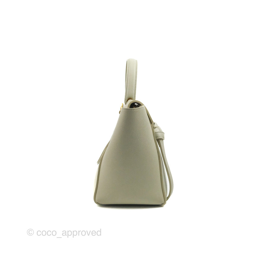 Celine Micro Belt Bag Light Khaki Grained Calfskin Silver Hardware