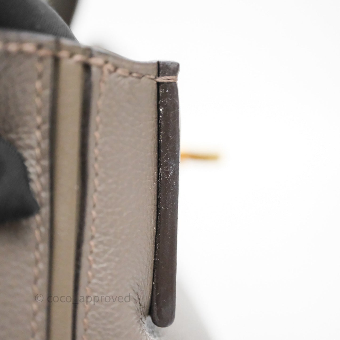 Hermès 24/24 21 Mini Gris Etain 8F Evercolor/ Swift Gold Hardware