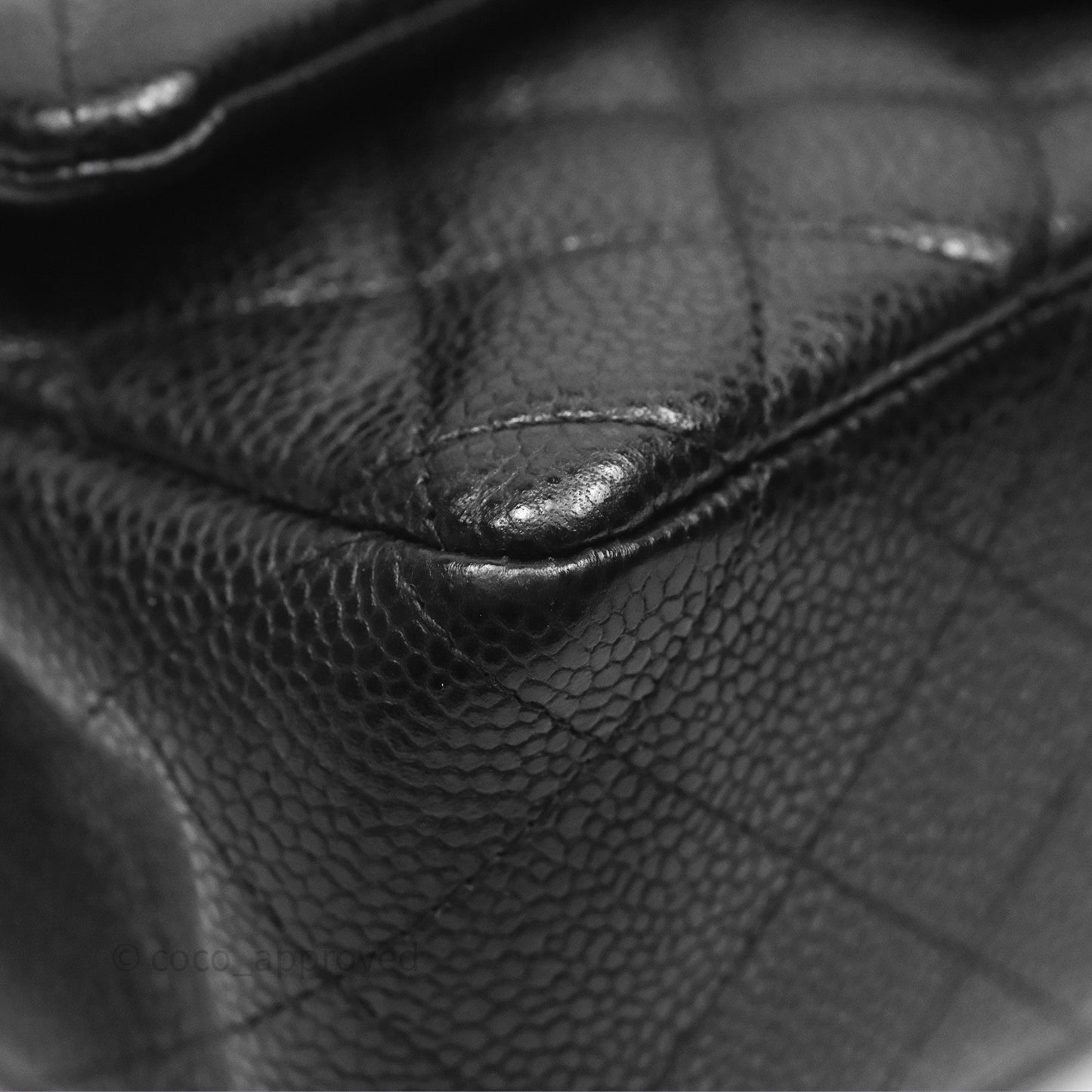Chanel Quilted Mini Rectangular Black Caviar Gold Hardware