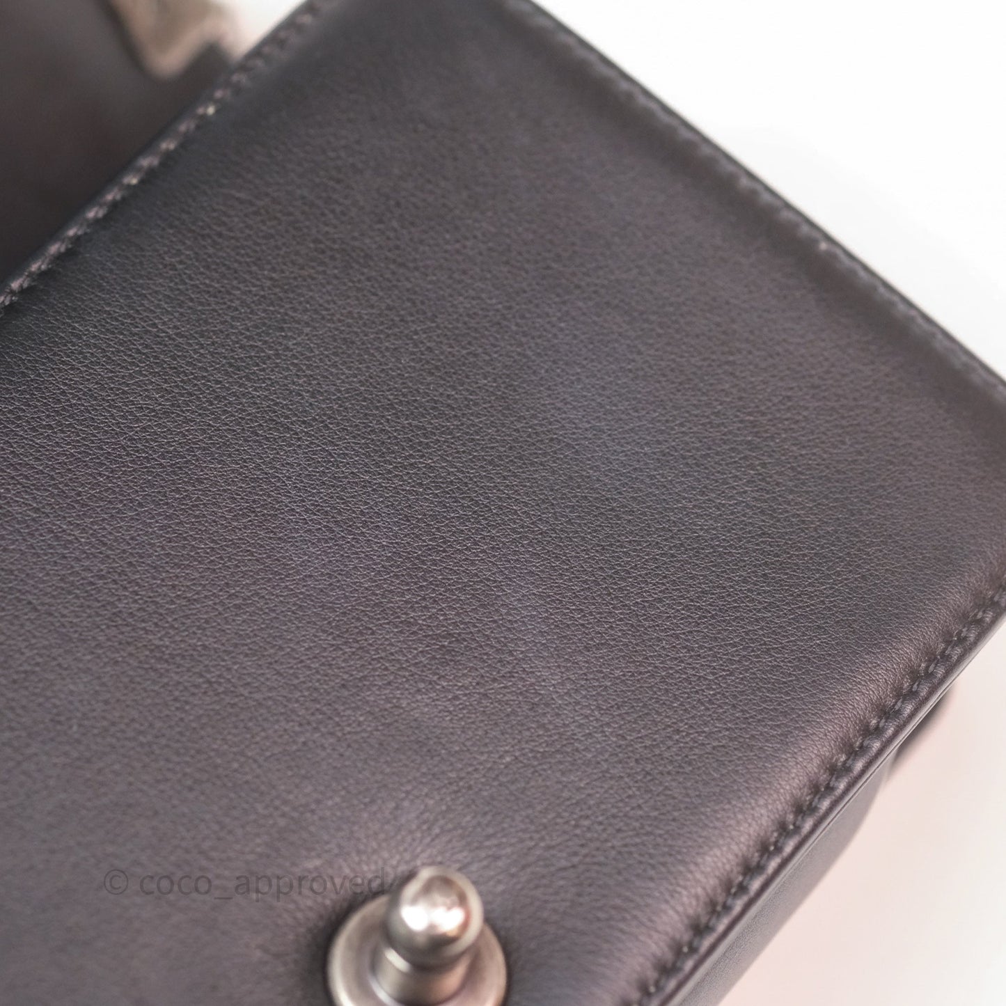 Chanel Small Boy Black Lambskin Ruthenium Hardware