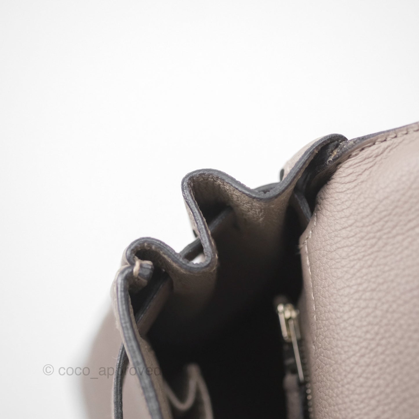 Hermès Retourne Kelly 25 Gris Asphalte M8 Togo Palladium Hardware