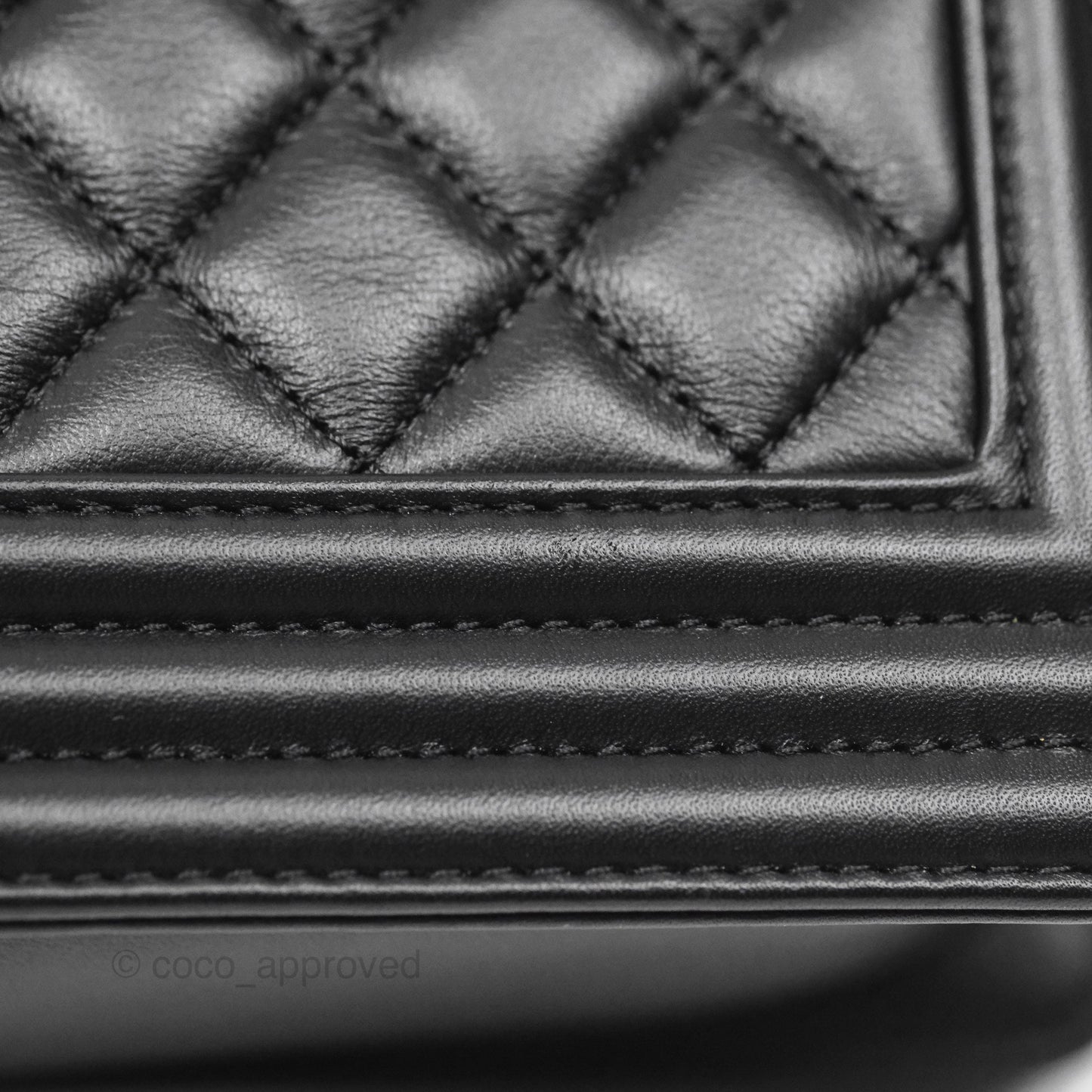 Chanel Medium Boy Quilted Black Calfskin Ruthenium Hardware
