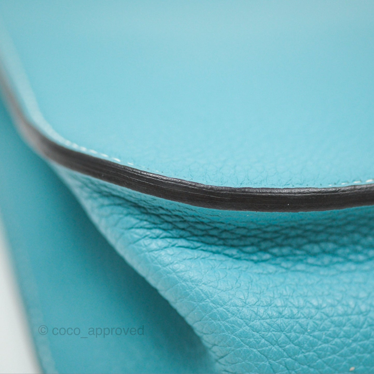 Hermès Halzan 31 Bleu Saint Cyr 3Z Clemence Palladium Hardware