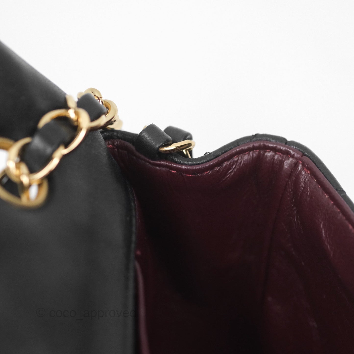 Chanel Quilted East West Flap Bag Black Lambskin Gold Hardware