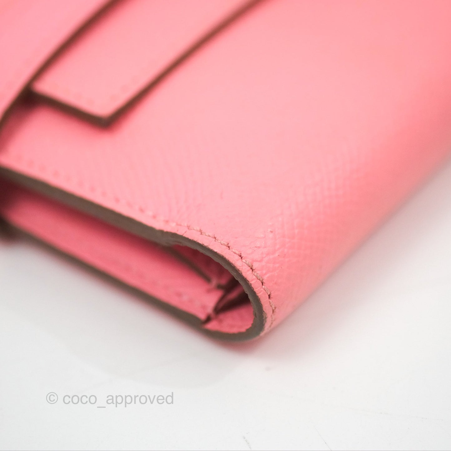Hermès Small Kelly Wallet Rose Confetti Epsom Palladium Hardware