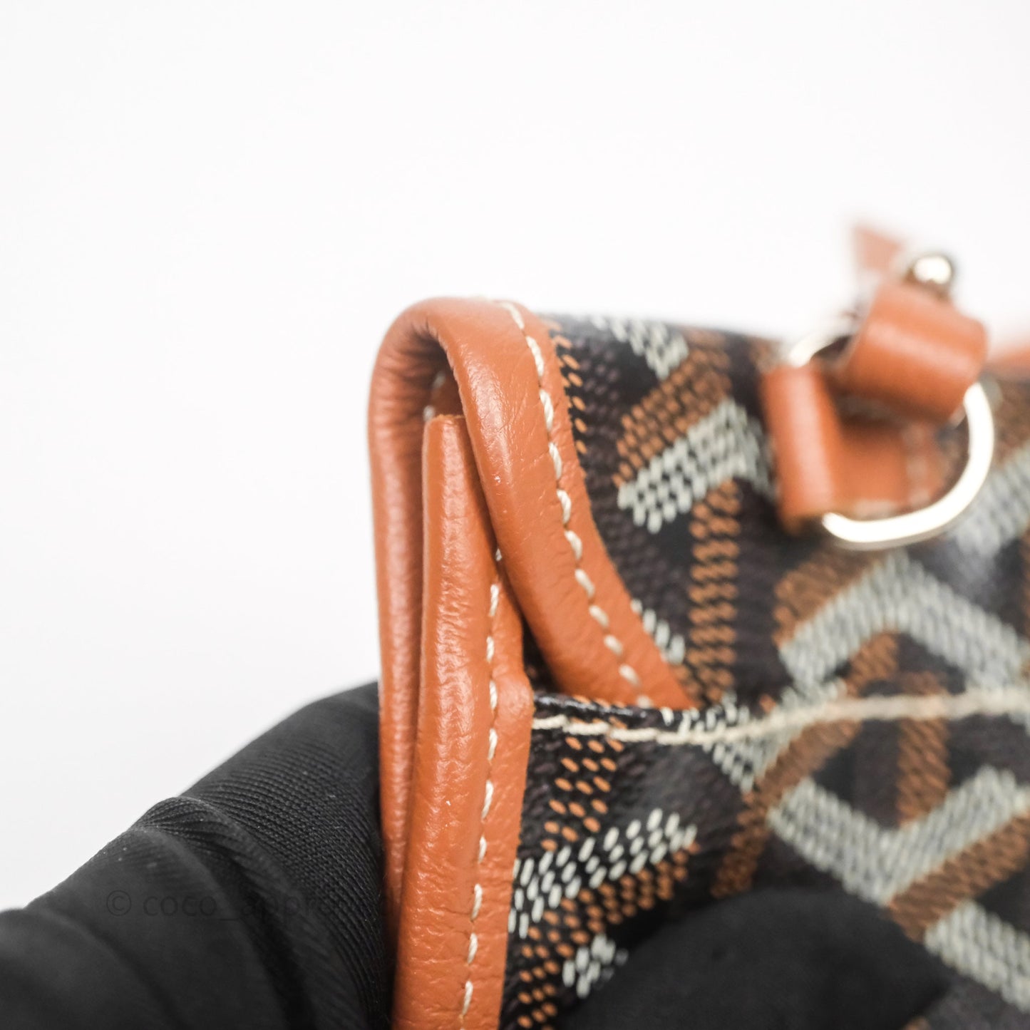Goyard Saint Louis Tote Bag GM Black/Tan