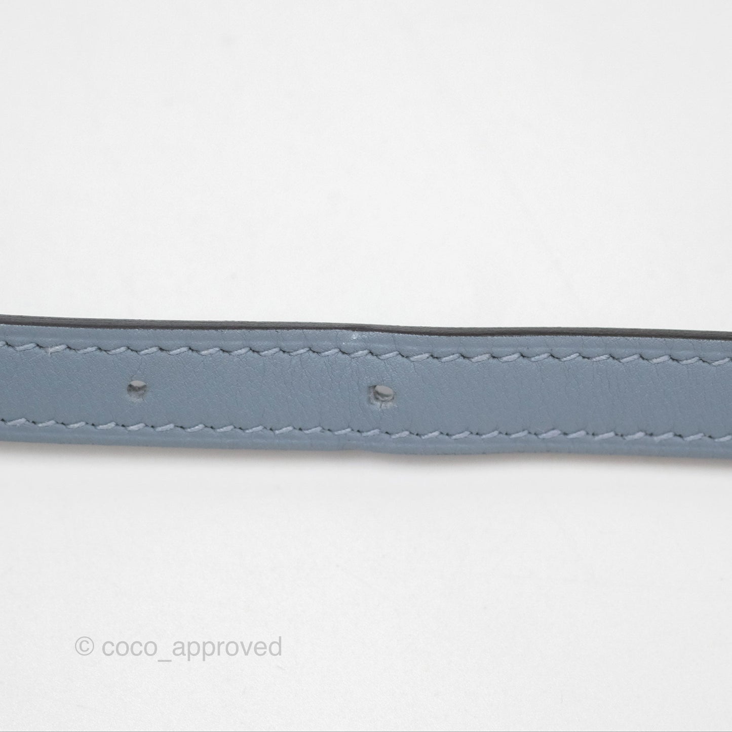 Hermès 24/24 21 Mini Bleu Lin J7 Evercolor/ Swift Gold Hardware