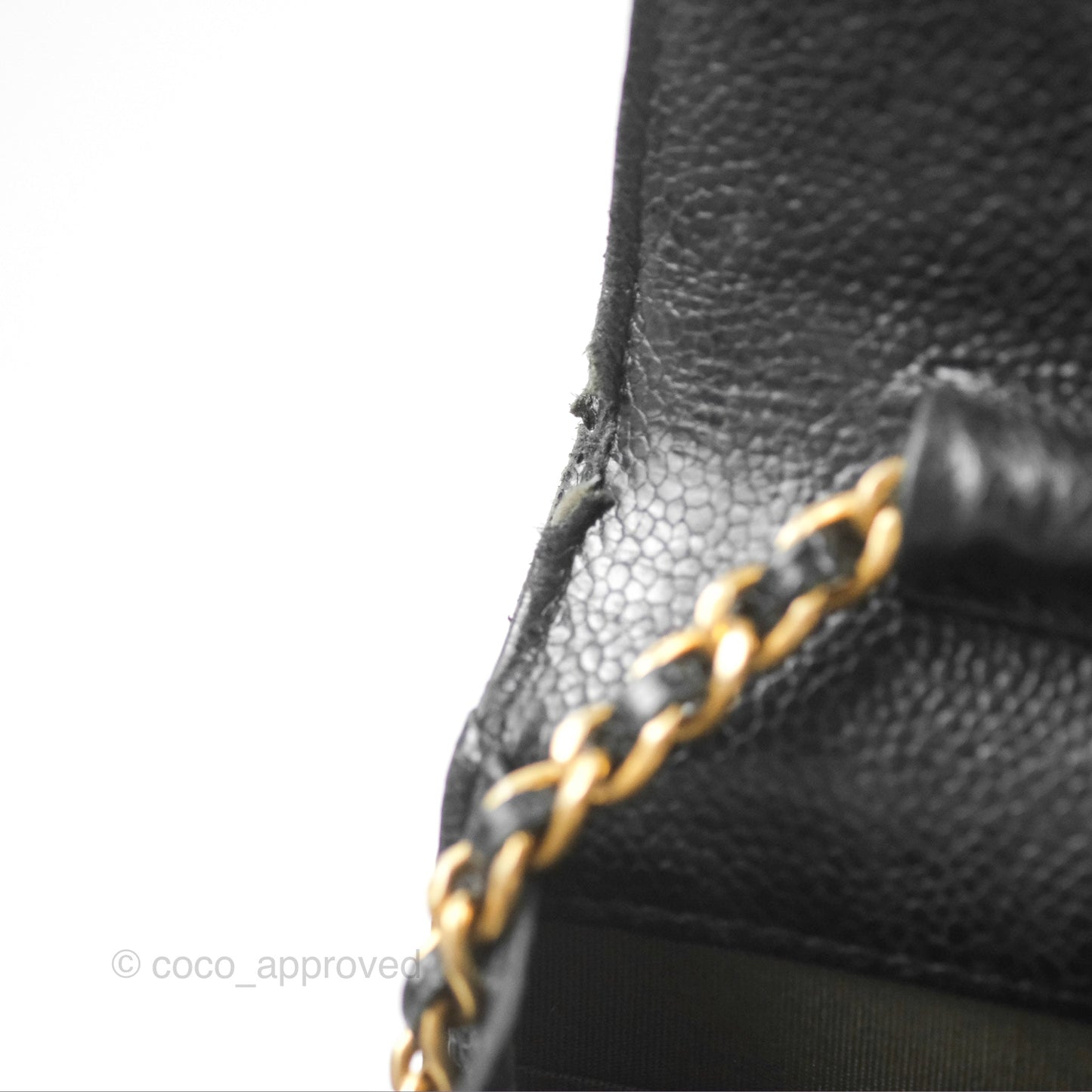 Chanel Boy Wallet on Chain WOC Black Caviar Gold Hardware