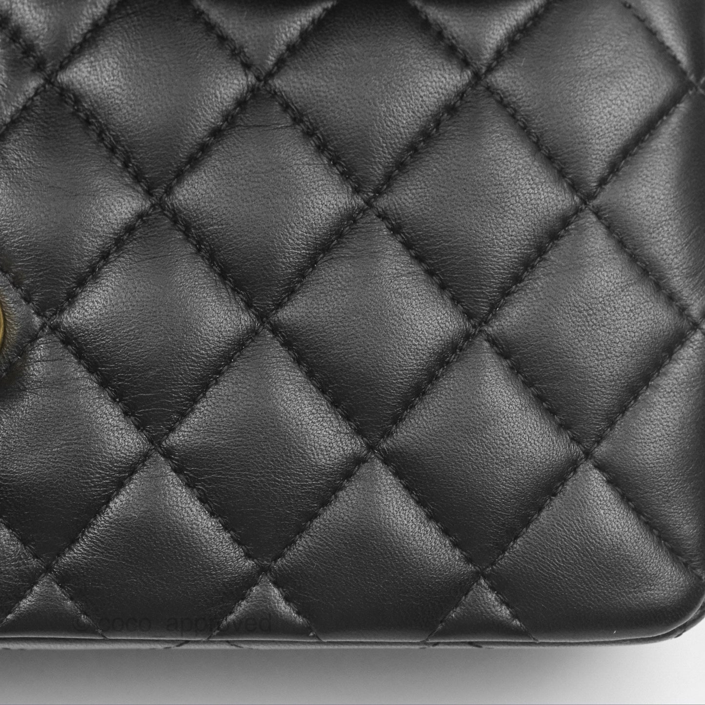 Chanel Small S/M Classic Flap Black Lambskin Gold Hardware