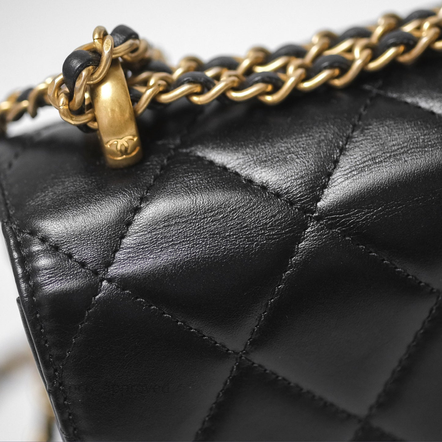 Chanel Quilted Mini Perfect Fit Adjustable Black Calfskin Gold Hardware