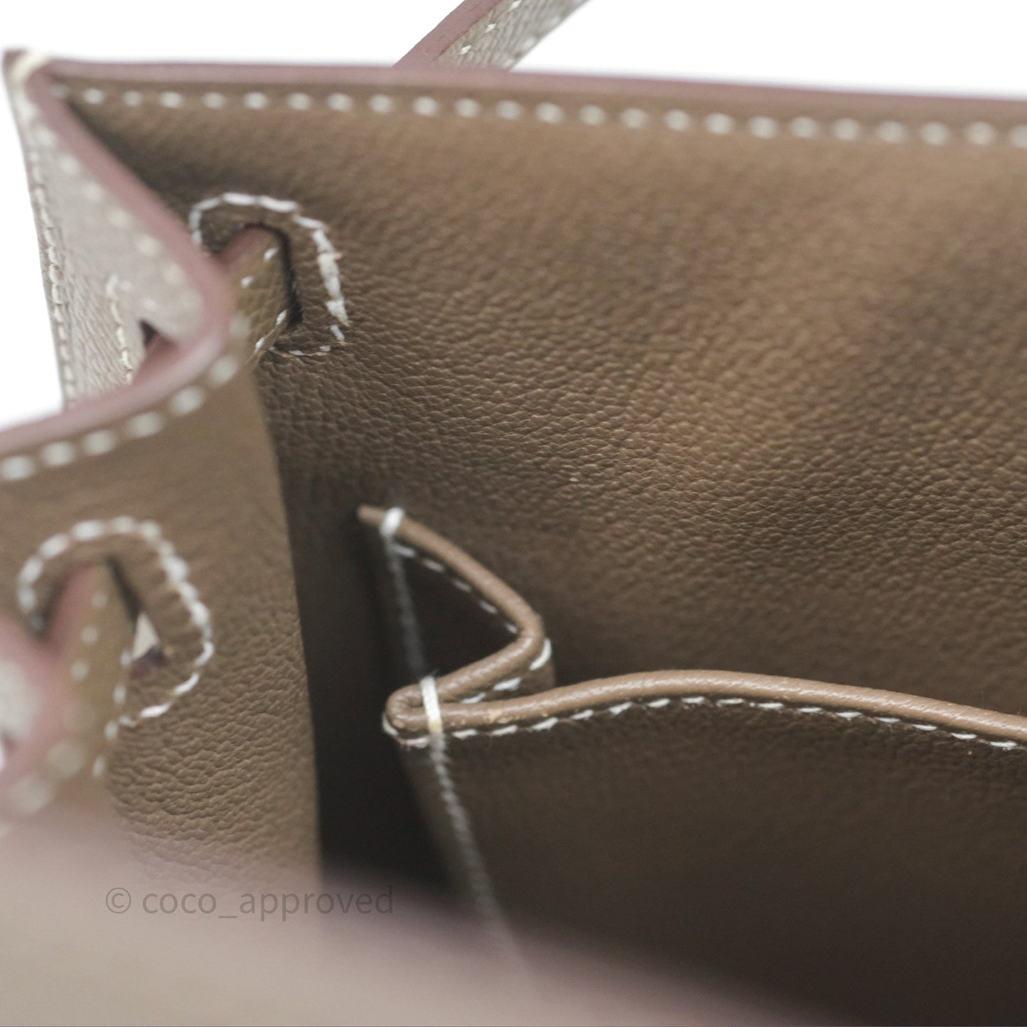 Hermès Kelly 25 Sellier Etoupe Epsom Gold Hardware