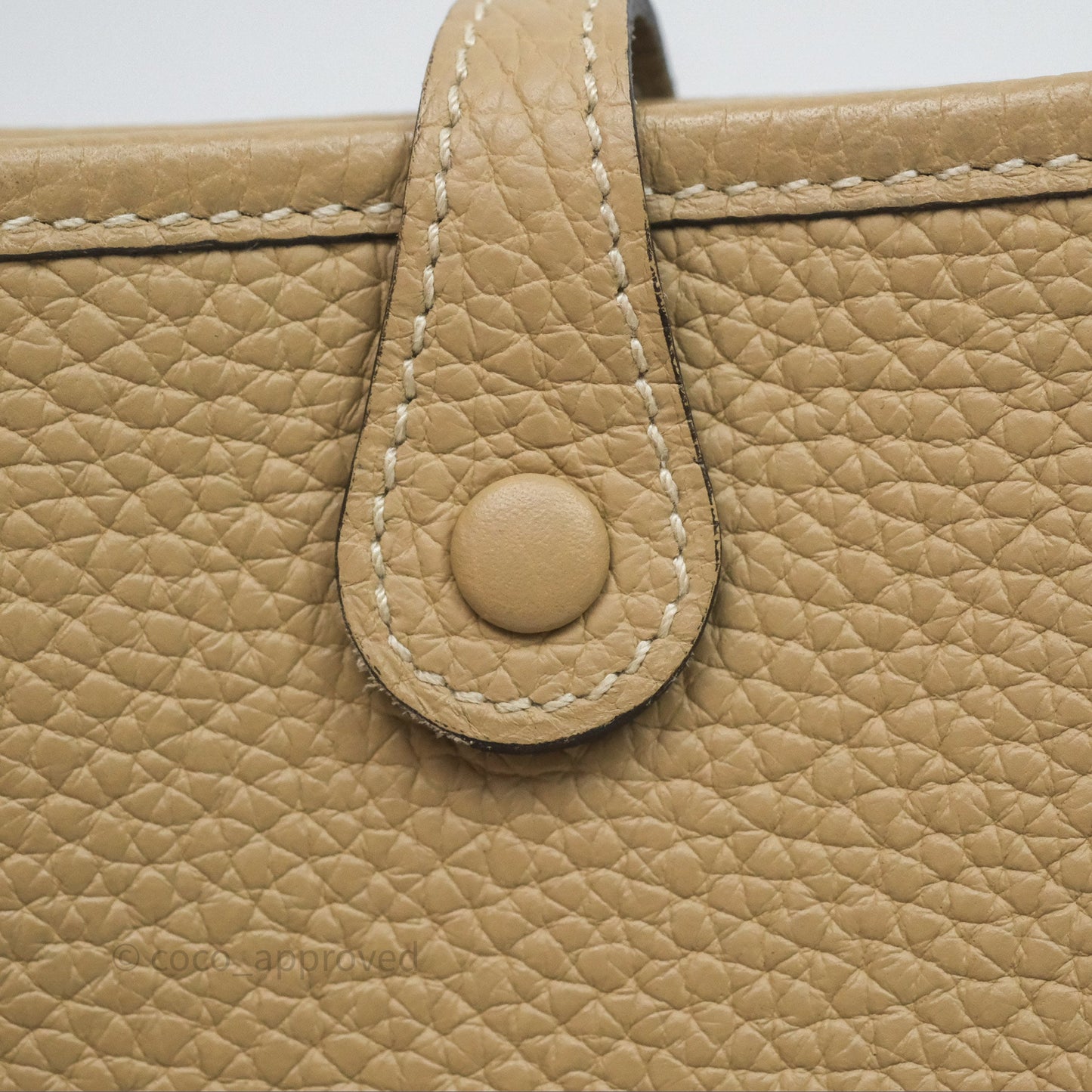 Hermès Mini Evelyne 16 Trench Clemence Palladium Hardware