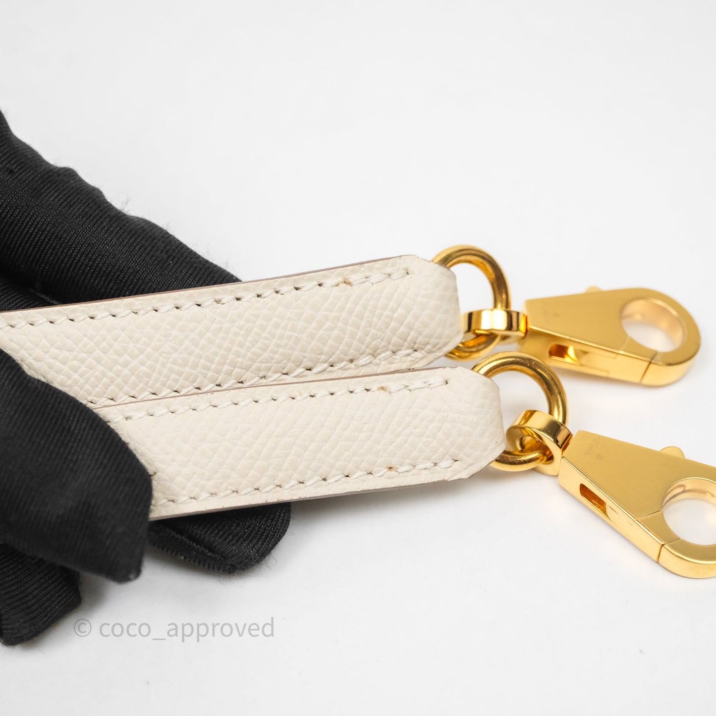 Hermes Kelly 25 Craie Epsom Gold Hardware