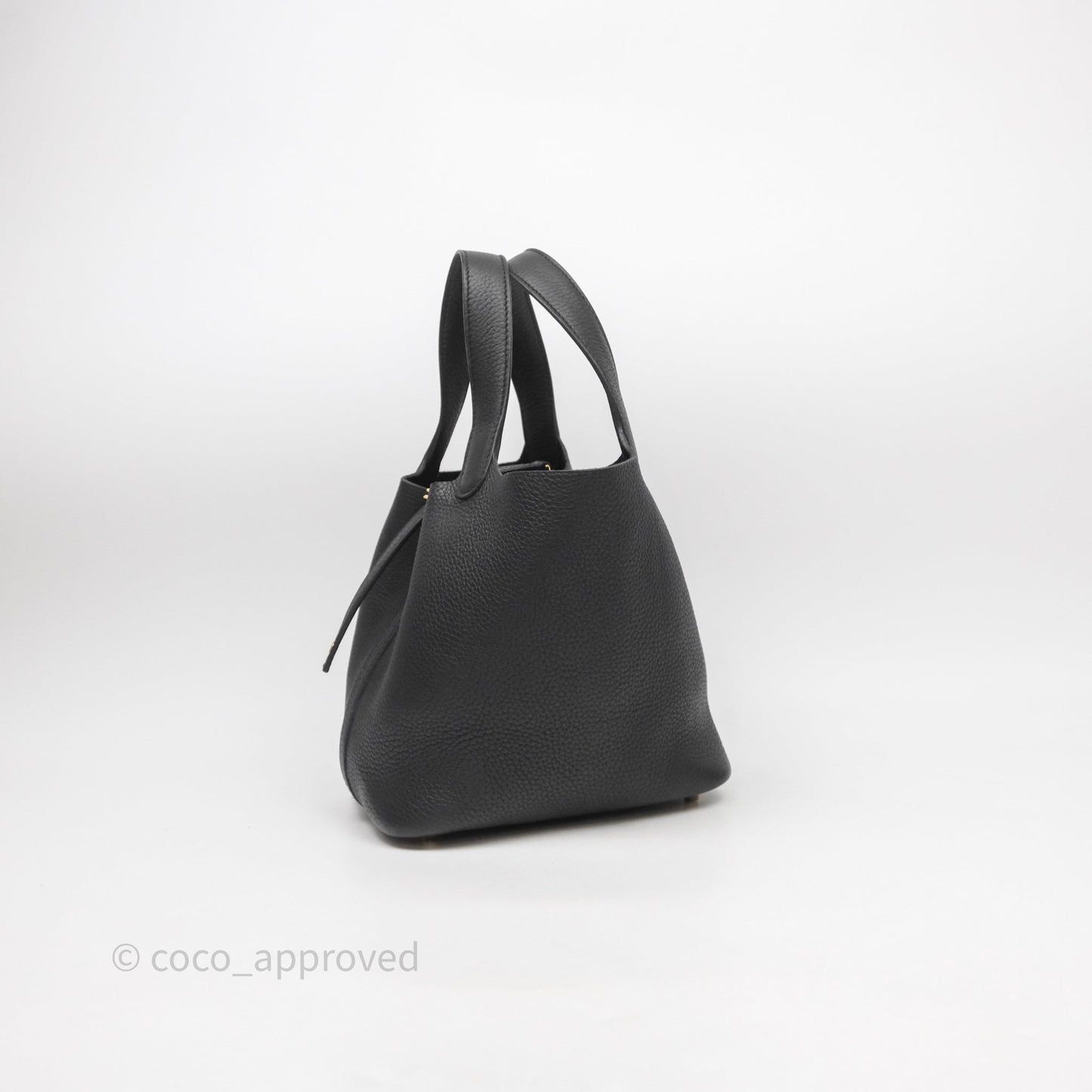 Hermès Picotin Lock 18 Noir Black 89 Clemence Gold Hardware