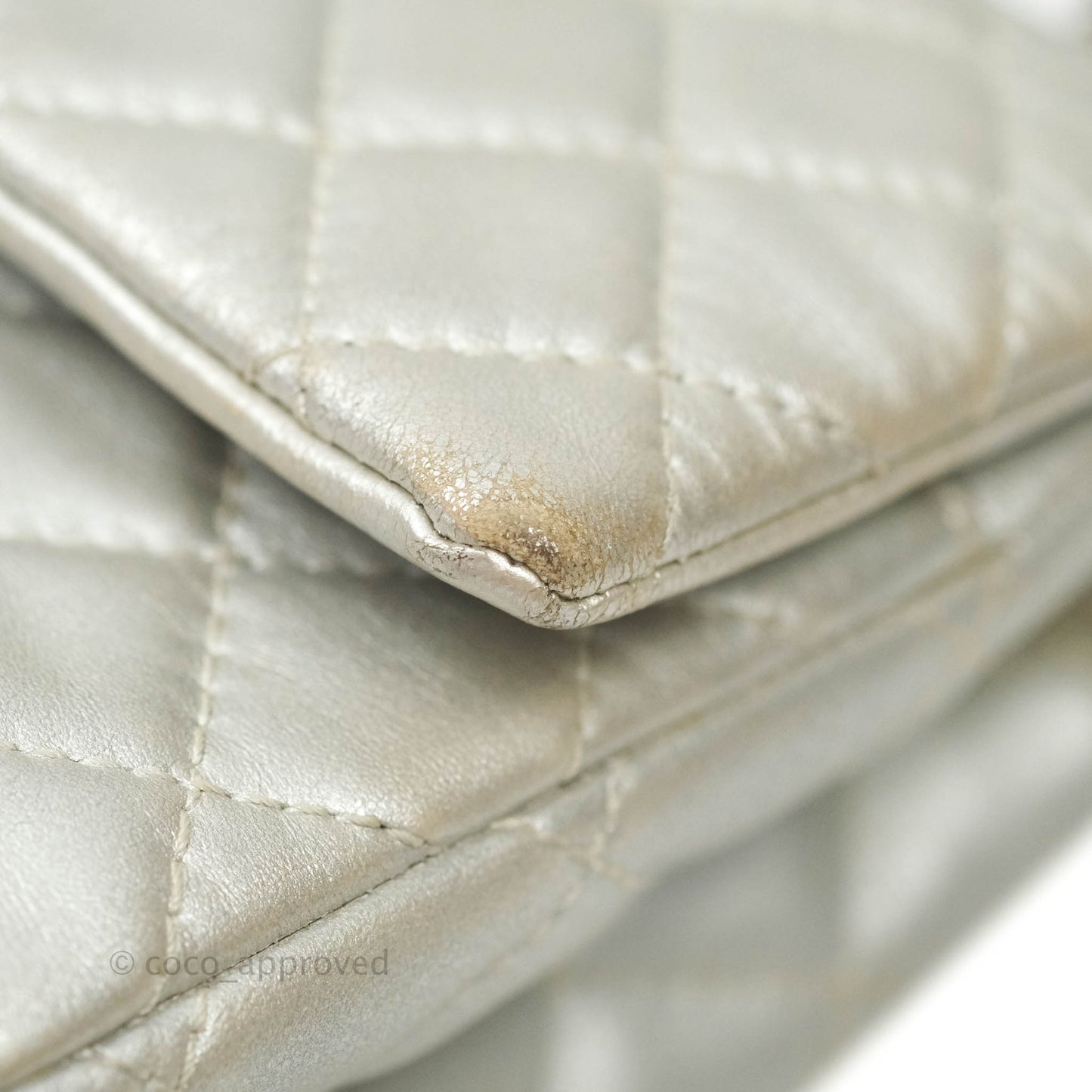 Chanel Reissue 226 Silver Calfskin Silver Hardware