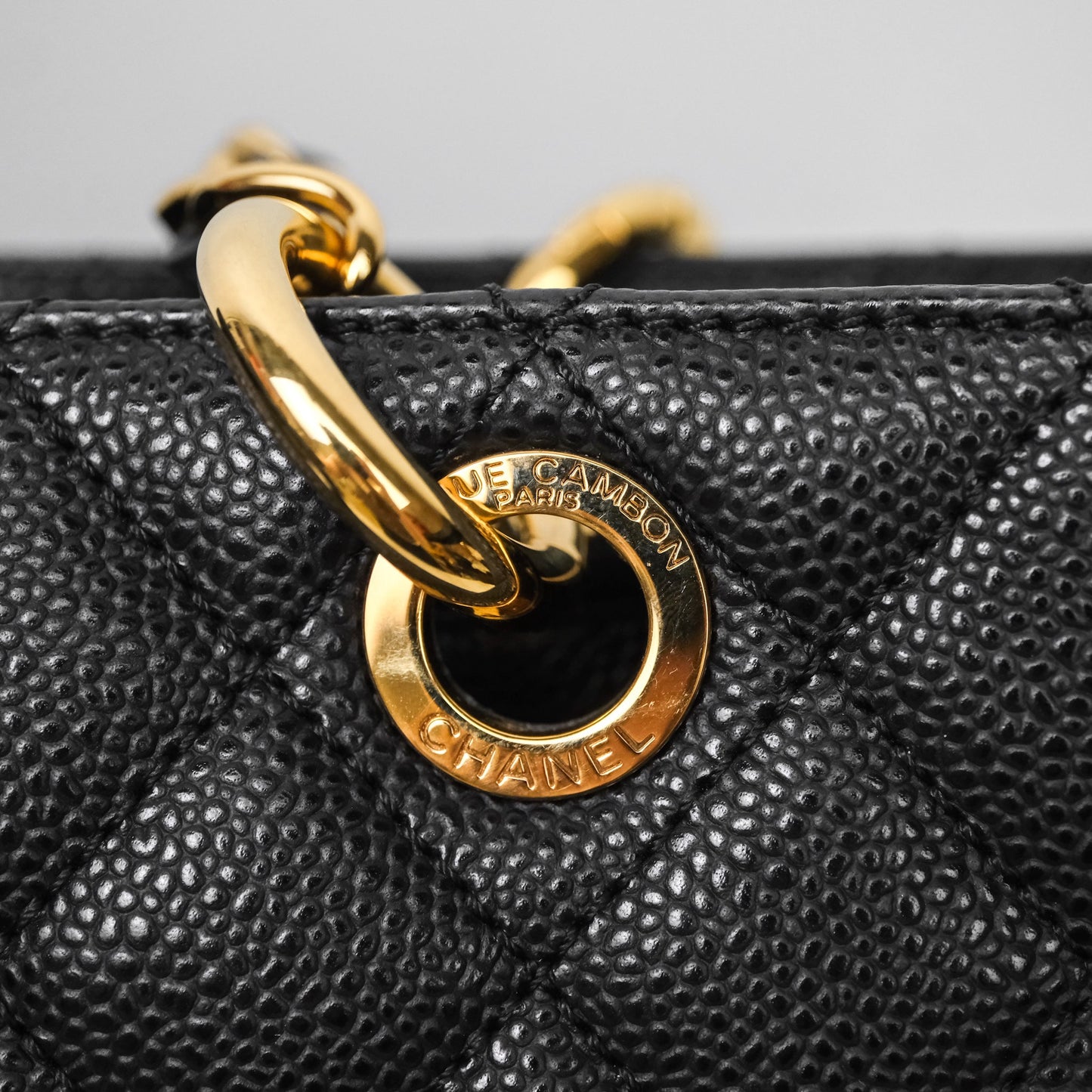 Chanel GST Black Caviar Gold Hardware
