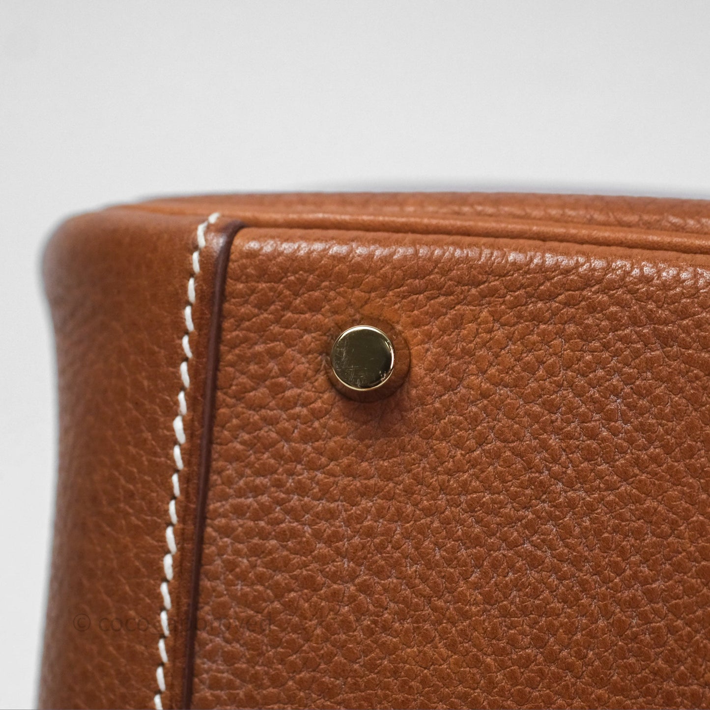 Hermès Mini Lindy 20 Fauve 34 Barenia Gold Hardware