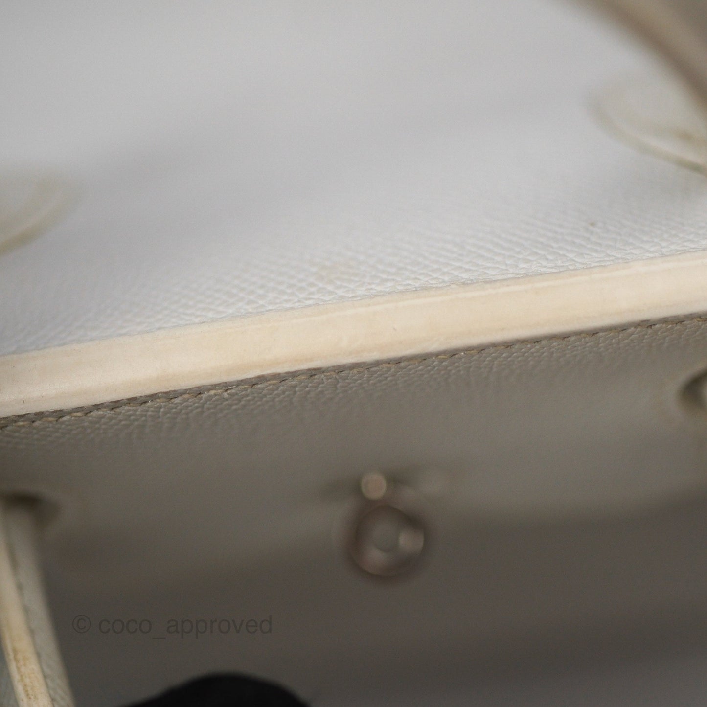 Hermès Birkin 30 Retourne White Epsom Palladium Hardware