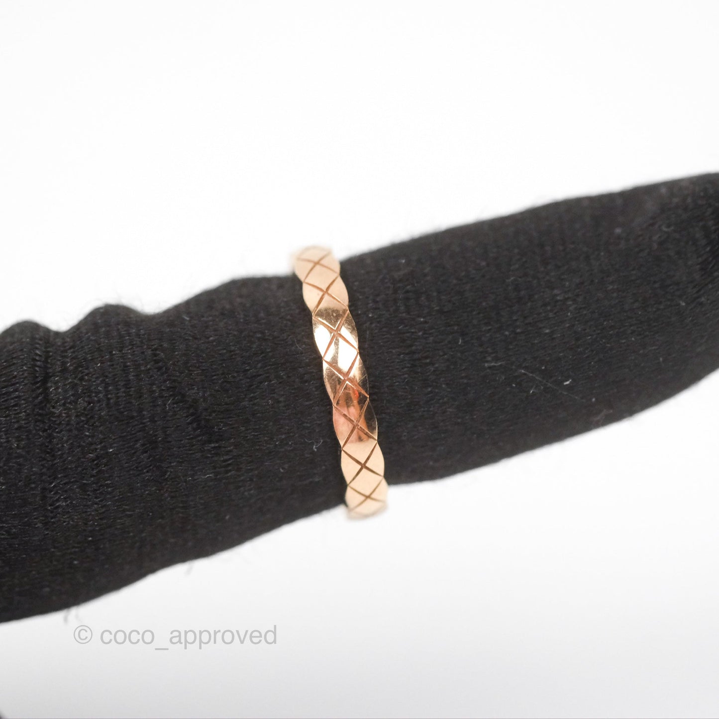 Chanel Coco Crush Ring 18K Beige Gold Size 55