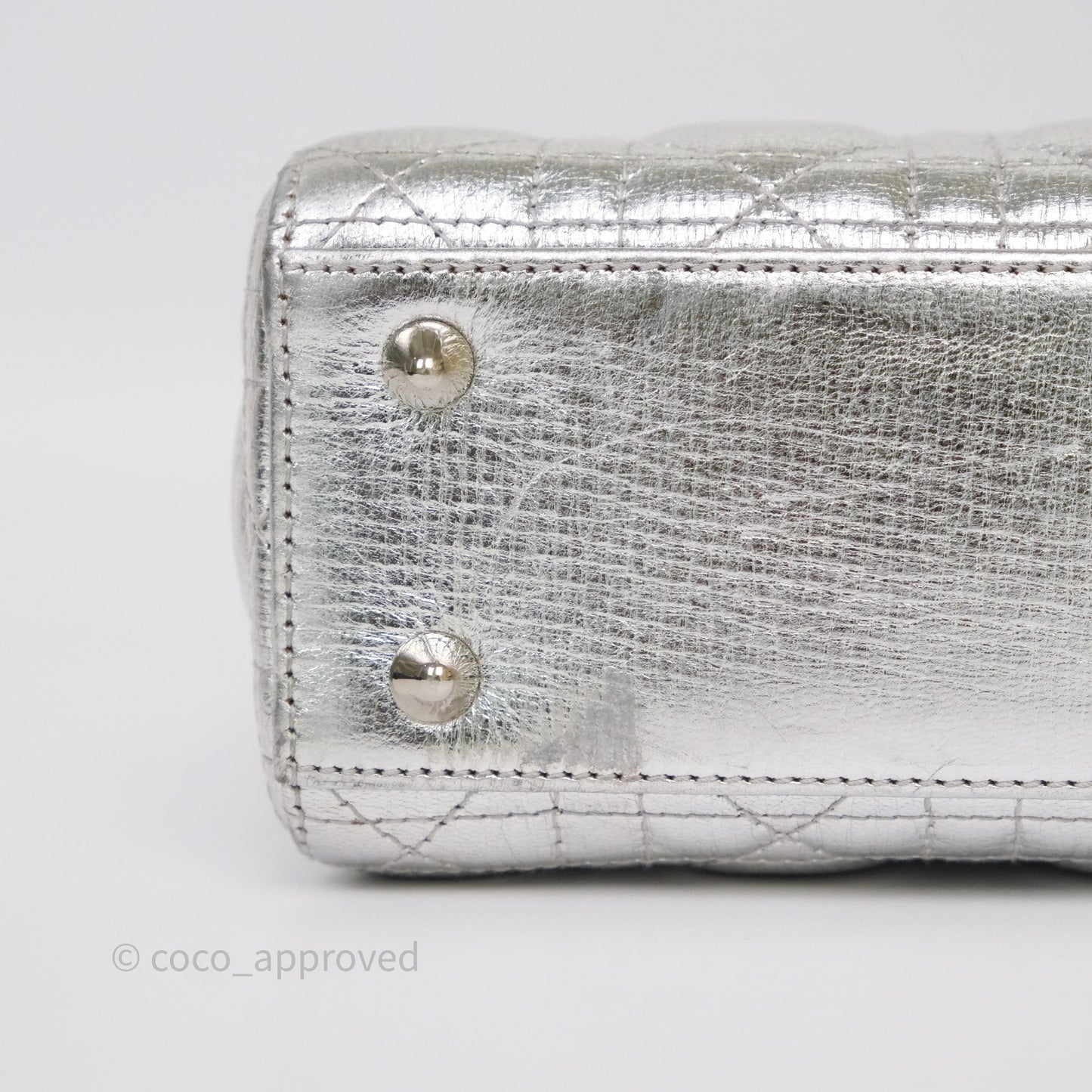 Dior My ABCDior Lady Dior Metallic Silver Cannage