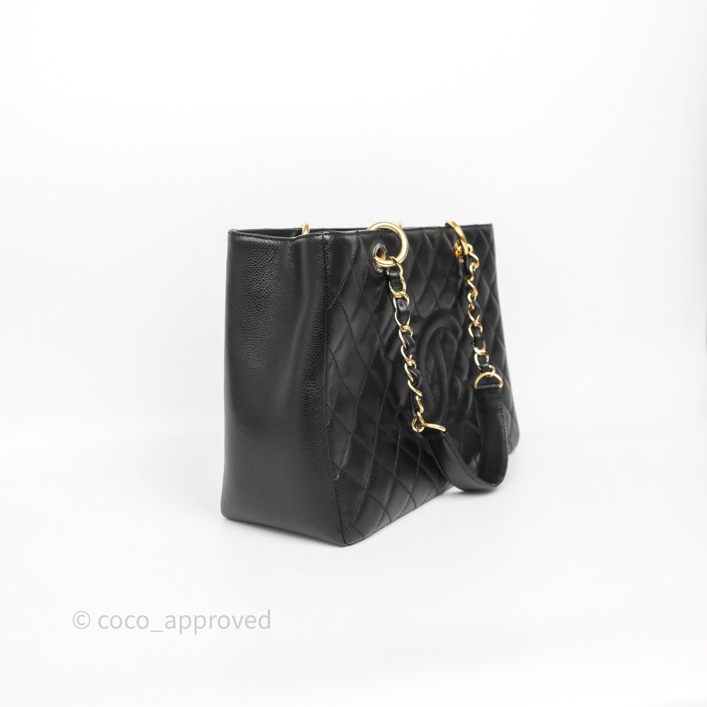 Chanel GST Black Caviar Gold Hardware