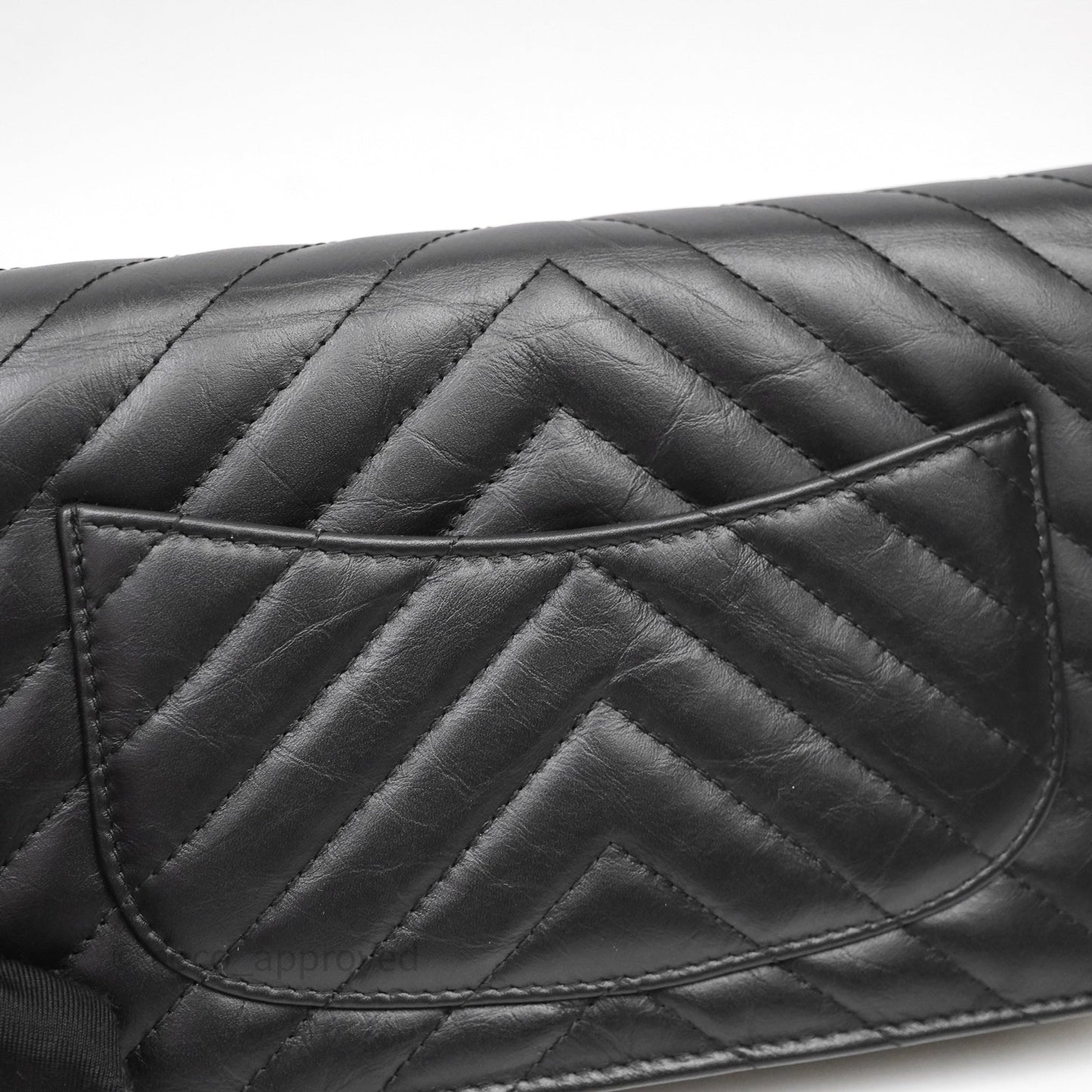Chanel WOC Chevron Reissue So Black Calfskin