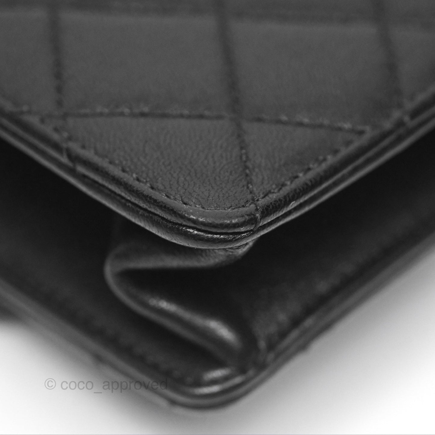 Chanel Small Chic Pearls Flap Quilted Black Goatskin Aged Gold Hardware