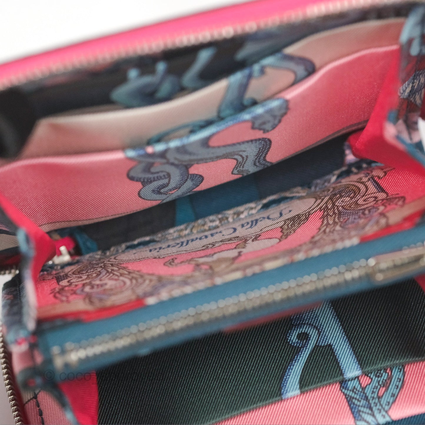 Hermès Silk In Compact Wallet Rose Extreme/ Colvert Epsom