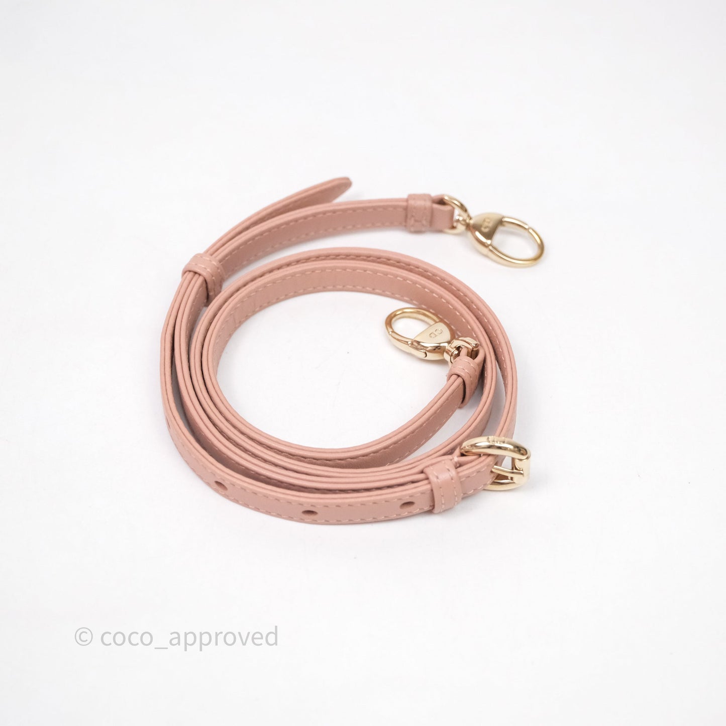 Christian Dior Micro Lady Dior Pink Beige Cannage Calfskin Gold Hardware