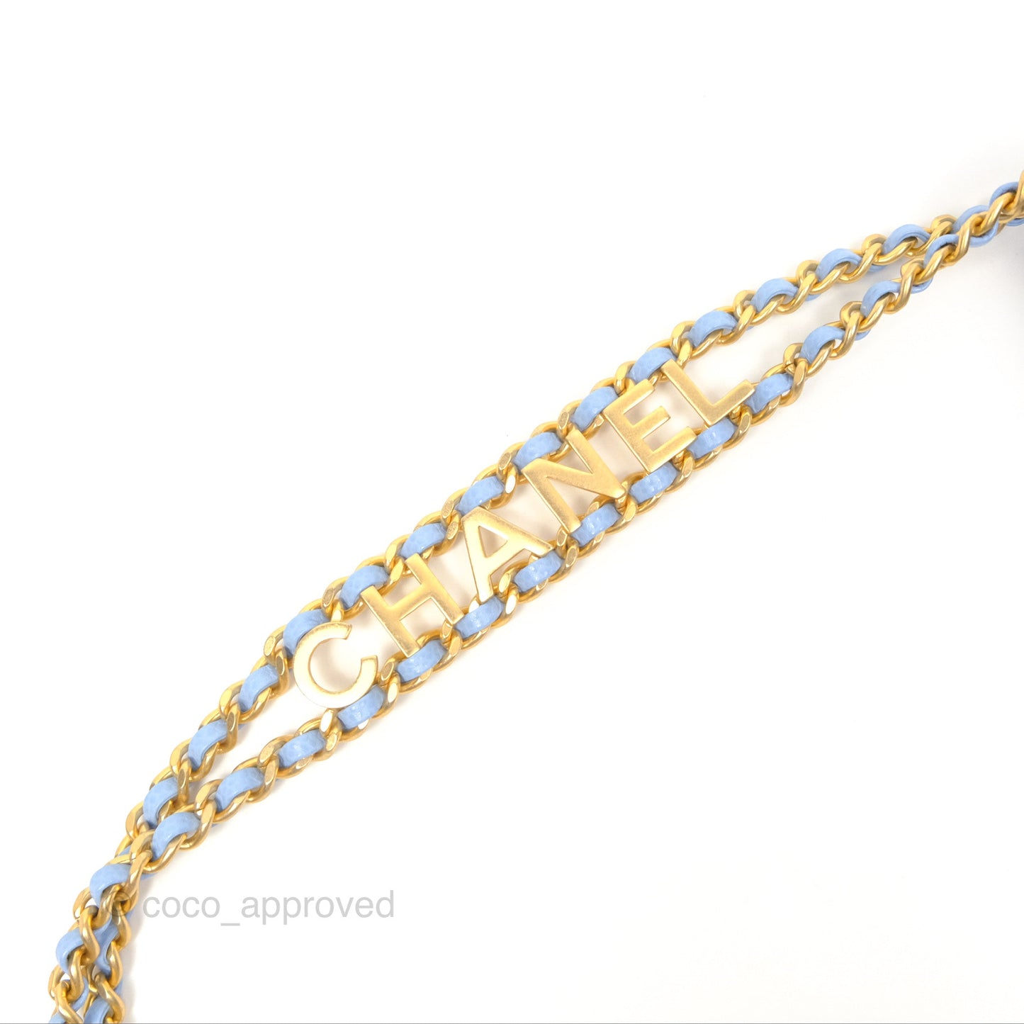 Chanel Small CC Chain Hobo Caviar Blue Aged Gold Hardware