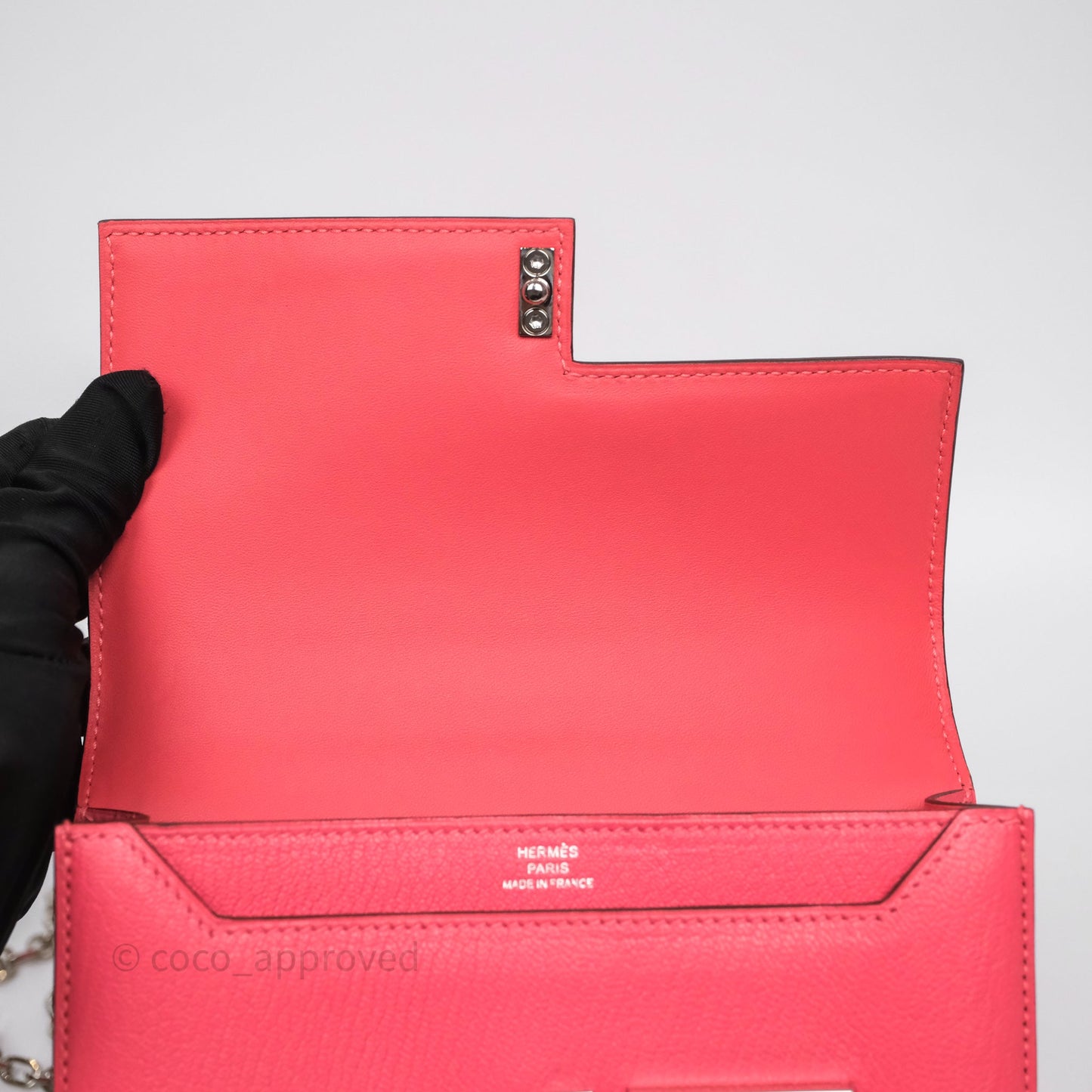 Hermès Mini Verrou Chaine Bag Rose Lipstick U5 Chevre Mysore Palladium Hardware
