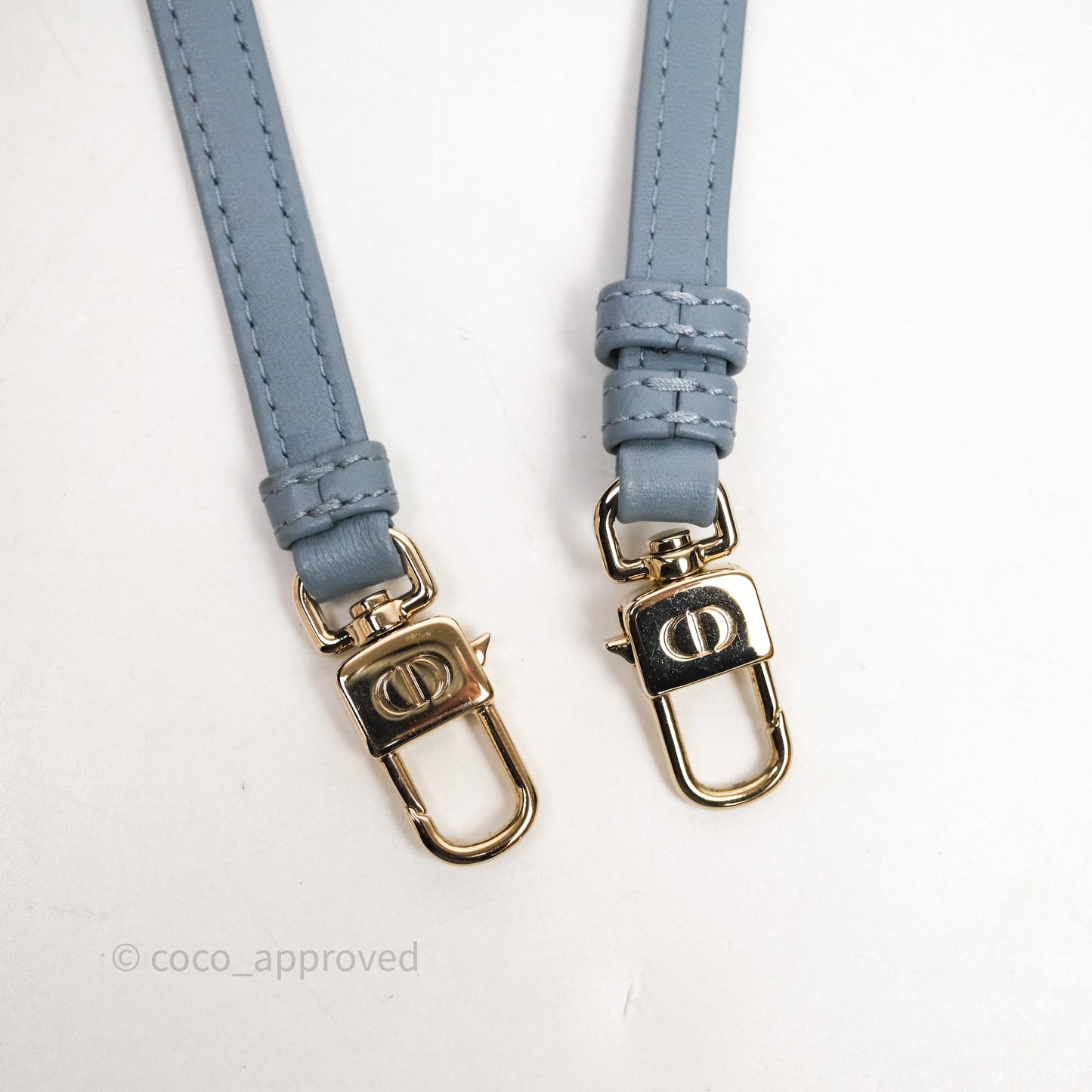 Christian Dior Micro Lady D-Joy Bag Blue Cannage Lambskin Light Gold Hardware